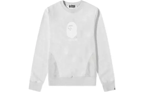 Толстовка унисекс серая A Bathing Ape, серый