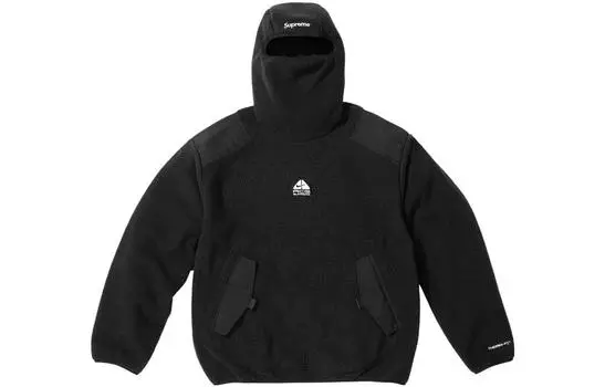 Флисовый пуловер Supreme Nike, черный