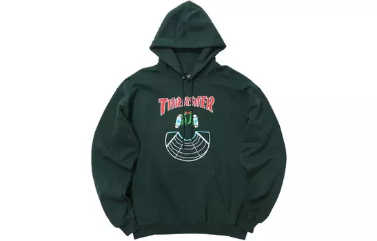 Толстовка унисекс Thrasher с принтом, зеленый