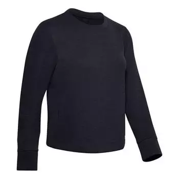 Толстовка unstoppable back mesh zipper training pullover black Under Armour, черный