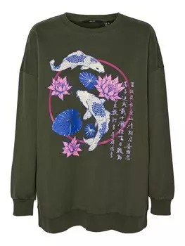 Толстовка Vero Moda TANYA, хаки
