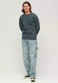 Толстовка VINTAGE WASHED Superdry, цвет eclipse navy
