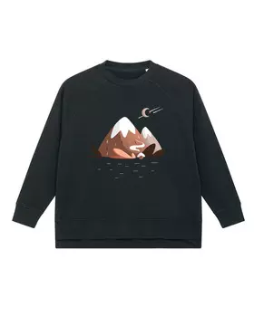 Толстовка wat? Apparel Comets & Moon, черный