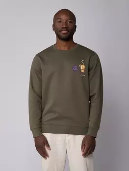 Толстовка wat? Apparel Funny Cat, хаки