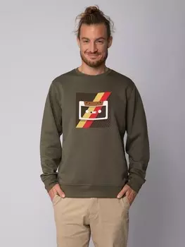 Толстовка wat? Apparel Kassette, хаки