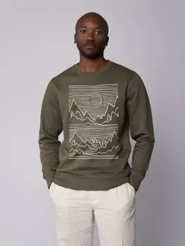 Толстовка wat? Apparel Mountains, хаки