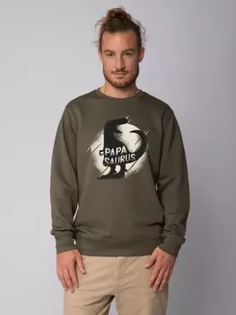 Толстовка wat? Apparel Papasaurus, хаки