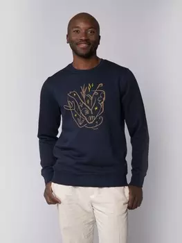 Толстовка wat? Apparel Sweatshirt Self love, темно-синий