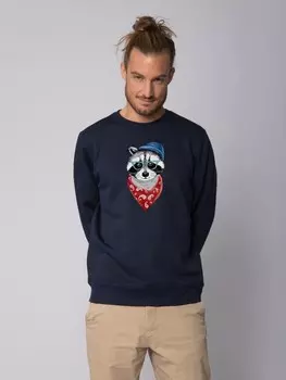 Толстовка wat? Apparel Waschbr, темно-синий