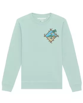 Толстовка Watapparel Beach is calling, аква