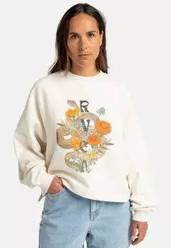 Толстовка WILDFLOWER SNAKE RVCA, белый