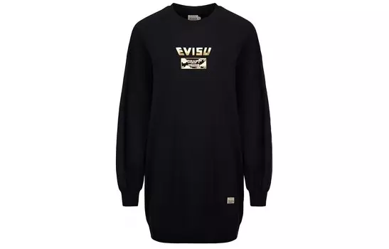 Толстовка женская черная Evisu