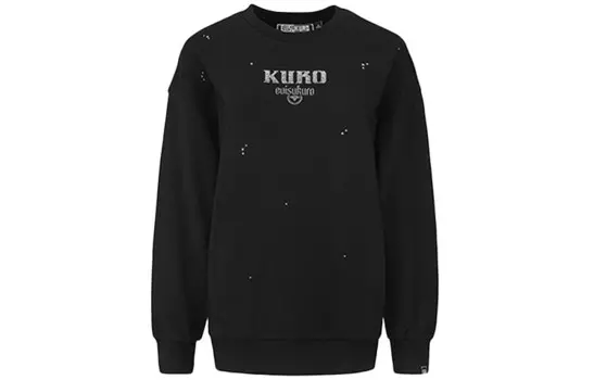 Толстовка женская черная Evisu