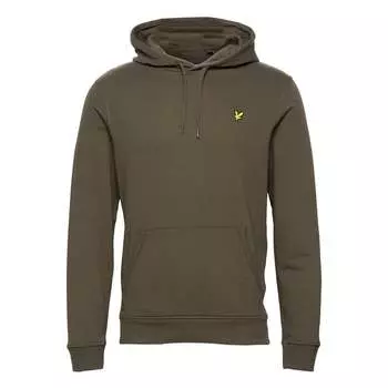 Толстовки пуловер с капюшоном зеленый Lyle & Scott, зеленый