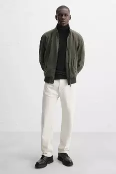 Толстые ботинки на шнуровке ZARA, черный