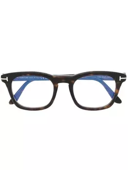 TOM FORD Eyewear очки с логотипом, коричневый