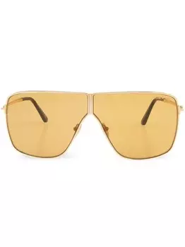 TOM FORD Eyewear солнцезащитные очки-пилоты, золотистый