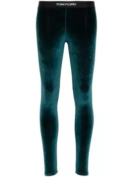 TOM FORD фирменные леггинсы, зеленый