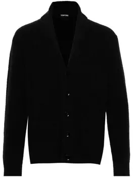 TOM FORD кардиган в рубчик, черный