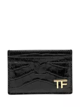 TOM FORD картхолдер с логотипом, черный