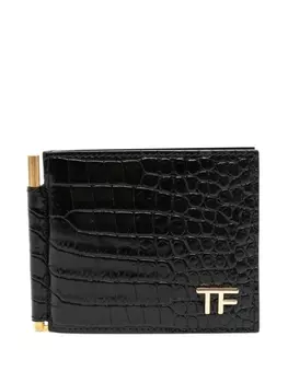 TOM FORD картхолдер с логотипом, черный
