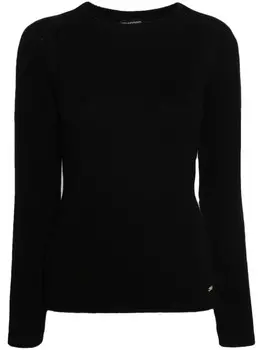 TOM FORD кашемировый джемпер с логотипом, черный