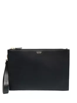 TOM FORD клатч с логотипом, черный
