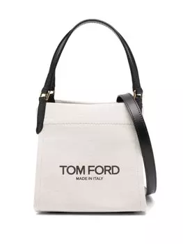 TOM FORD маленькая сумка-тоут Amalfi, нейтральный цвет