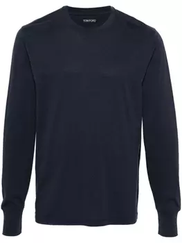 TOM FORD меланжевая рубашка, синий