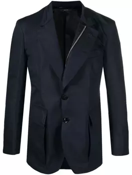TOM FORD однобортный пиджак на молнии, синий