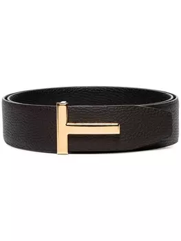 TOM FORD ремень с Т-образной пряжкой, коричневый
