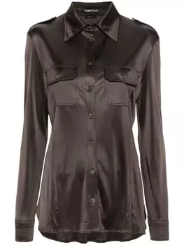 TOM FORD рубашка из джерси шимми, зеленый