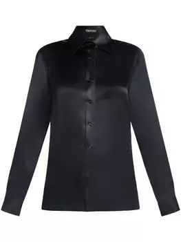 TOM FORD шелковая рубашка, черный
