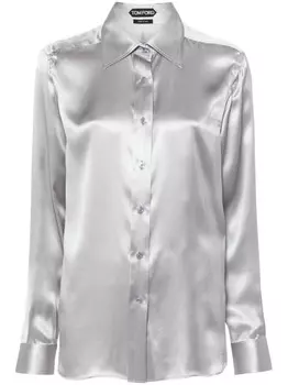 TOM FORD шелковая рубашка, серый