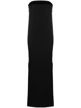 TOM FORD шелковое платье без бретелей, черный