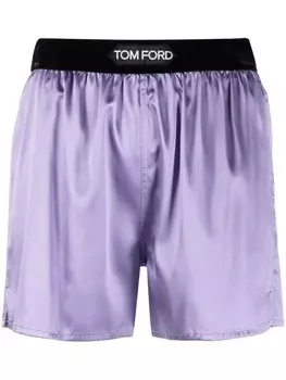 TOM FORD шорты с логотипом, фиолетовый