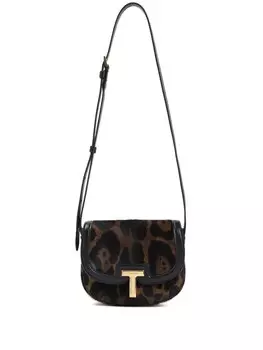 TOM FORD сумка-тоут с логотипом T, коричневый