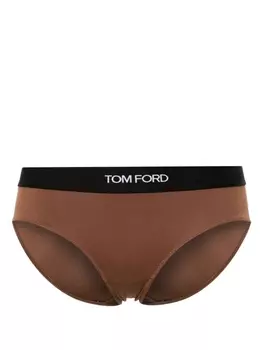 TOM FORD трусы-брифы с логотипом, коричневый