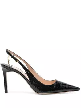 TOM FORD туфли Angelina 85 мм с открытой пяткой, черный