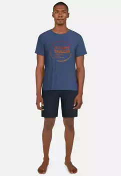 TOM TAILOR Коротышки (2 шт.), с большим логотипом, синий