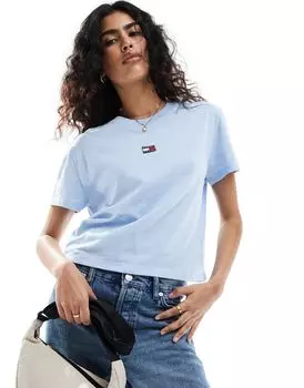 Tommy Hilfiger — Голубая футболка с эмблемой