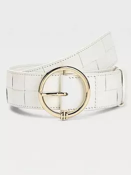 Tommy HILFIGER Ремень с монограммой, белый