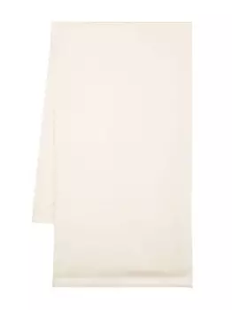 Tommy Hilfiger шарф Contemporary с бахромой и монограммой, нейтральный цвет