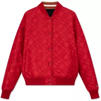 Tommy Hilfiger Женская стеганая куртка, цвет Red/Navy 0KV