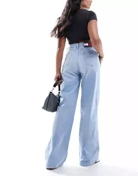 Tommy Jeans Claire широкие джинсы средней потертости с высокой талией