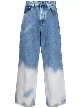 Tommy Jeans прямые джинсы с эффектом омбре, синий