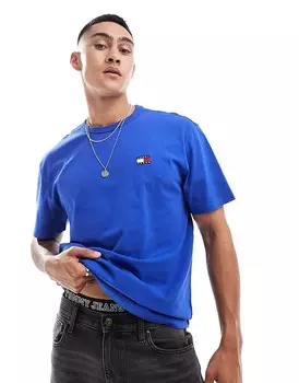 Tommy Jeans – синяя футболка с классической нашивкой-логотипом