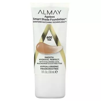 Тональная основа Ageless Smart Shade, оттенок 600 Tan, 1 жидкая унция (30 мл) Almay