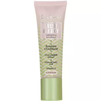 Тональная основа Base de Maquillaje Fresh & Juicy Lovely Makeup, 02 Porcelain
