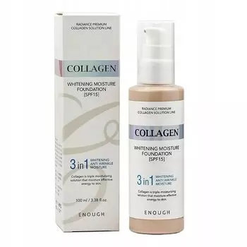 Тональная основа Enough Collagen 3in1, оттенок 23, 100 мл Inna marka